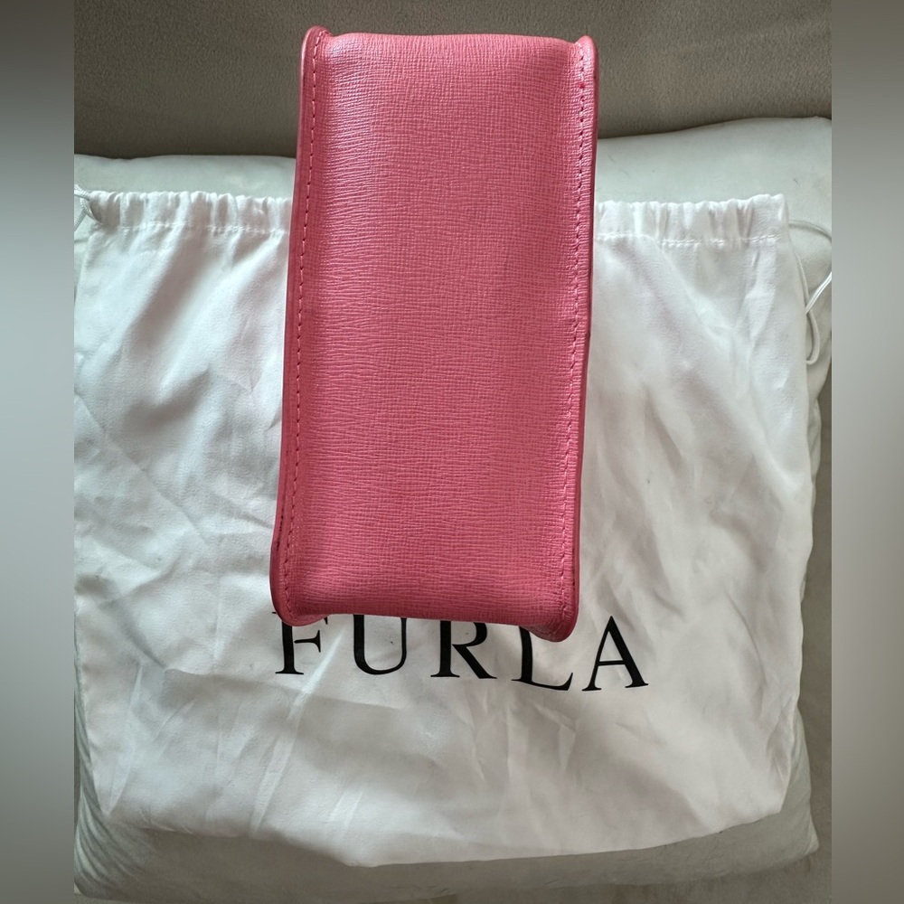 Furla Pink Mini Bag with Gold Studs - Picture 5 of 8
